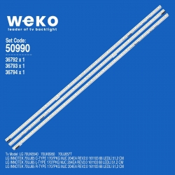 Wkset-5990 36792x1 36793x1 36794x1lg innotek 70uj65 c/l/r type 1707pkg mjc 204ea rev2.0 161103 3 adet led bar (68led)