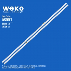 Wkset-5991 36795x1 36796x1 ssc_lge_19y_55sm85_66led_array_left/right 2 adet led bar (66led)