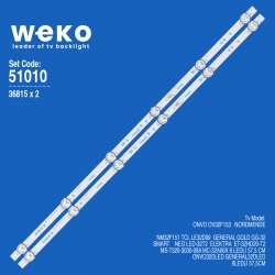 Wkset-6010 36815x2 ms-t320-3030-08a mc-32a06x   2 adet led bar (3v6led57,5cm)