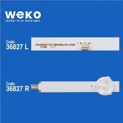 Wkset-6020 36827X3 Jl.D43081330-044As-M 3 Adet Led Bar Bölünmüş 6 Adet Led Bar