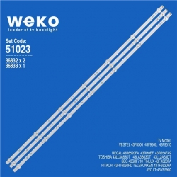 Wkset-6023 36832X2 36833X1 17Dlb43ver11-A/B 3 Adet Led Bar (7+7Lens)