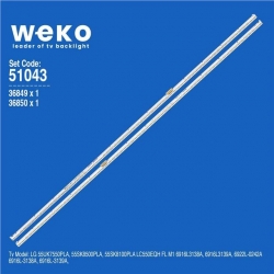Wkset-6043 36849X1 36850X1 55 V18 Art3 3138 Rev0.1 L/R-Type 2 Adet Led Bar (66Led)