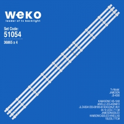 Wkset-6054 36865x4 jl.d420a1235-081bs-m 4 adet led bar