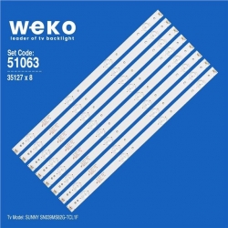 Wkset-6063 35127X8 40-Lb3910-Lba2xg 8 Adet Led Bar