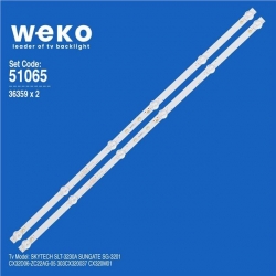 Wkset-6065 36359X2 Cx32d06-Zc22ag-05 303Cx320037 2 Adet Led Bar (6V6led57,4Cm)