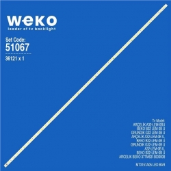 Wkset-6067 36121X1 Shıneon Shineon 2D00292 Rev A  1 Adet Led Bar (44Led)