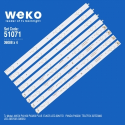 Wkset-6071 36088x4 0y39d08-zc21fg-02 303wy390039  4 adet led bar