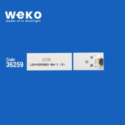 Wkset-6074 36259x4 lbm430m0801-bw-3 4 adet led bar