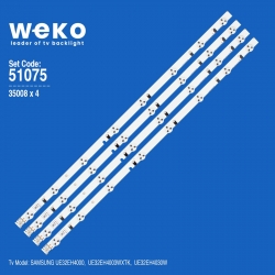 Wkset-6075 35008x4 32 inch d1ge-320sc0- r2-r3 - 32h-3535led-32ea  4 adet led bar