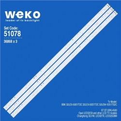 Wkset-6078 36868X3 Xj32d06-Zc14f-07 303Xj320034 3 Adet Led Bar