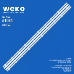 Wkset-6084 36874x4 ic-b-aoag43d28 4 adet led bar