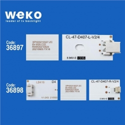 Wkset-6115 36897X4 36898X4 Cl-47-D407-L/R-V4 8 Adet Led Bar