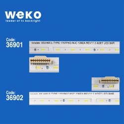 Wkset-6121 36901x1 36902x1 lg innotek 55uh65 l/r-type 1707pkg mjc 126ea rev11 2 adet led bar (63led)