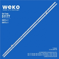Wkset-6177 35972X1 35973X1 Lge 17Y 55Uj65 1907 54Led L/R 2 Adet Led Bar (54Led)