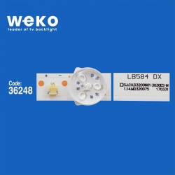 Wkset-6204 36248x2 sj.cx.d3200601-3030hs-m  2 adet led bar (6v6led57,2cm)
