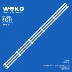 Wkset-6211 36915x3 js-d-ap3916-061dc (80522.)  3 adet led bar