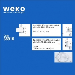 Wkset-6212 36916X6 Gj-2K15-D2P5-480-D611-V3  6 Adet Led Bar (Bölünmüş Model)
