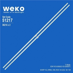Wkset-6217 36216X2 Sharp Yls_Hrn55_7020_Rev2  2 Adet Led Bar (64Led)