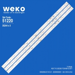 Wkset-6220 35244x3 sw32d08-zc14c-01 - 303sw320031  3 adet led bar