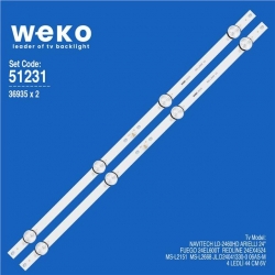 Wkset-6231 36935X2 Ms-L2151 / Ms-L2668 V2 / Jl.D24041330-0 06As-M  2 Adet Led Bar