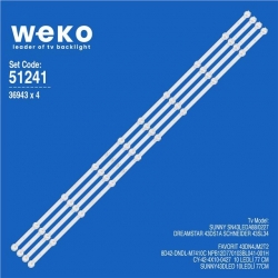 Wkset-6241 36943X4 8D42-Dndl-M7410C Npb12d770103bl041-001H Cy-42-4X10-0427  4 Adet Led Bar