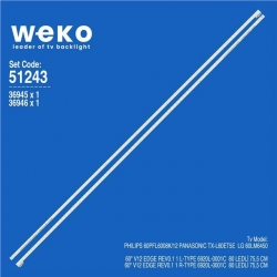 Wkset-6243 36945X1 36946X1 60 V12 Edge Rev0.1 1 L/R Type  2 Adet Led Bar (80Led)
