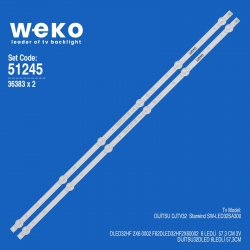 Wkset-6245 36383x2 dled32hf 2x6 0002   2 adet led bar (3v6led57,3cm)