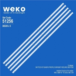 Wkset-6256 36539X5 Ms-L1586 V2  5 Adet Led Bar
