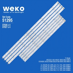 Wkset-6295 37026x4 37027x4 se50d09l/r-zc22ag-03 8 adet led bar