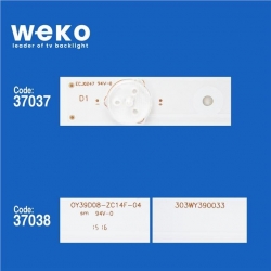 Wkset-6303 37037X4 37038X4 0Y39D08-Zc14f-04 L/R Type 8 Adet Led Bar