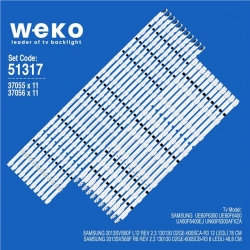 Wkset-6317 37055X11 37056X11 Samsung 2013Svs60f D2ge-600Sc  22 Adet Led Bar