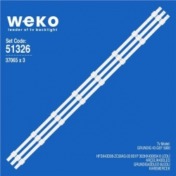 Wkset-6326 37065X3 Hfsx43d08-Zc56ag-03 303Hx430034  3 Adet Led Bar
