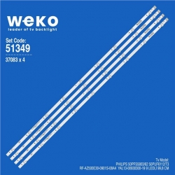 Wkset-6349 37083X4 Rf-Az500e30-0901S-08 A4   4 Adet Led Bar