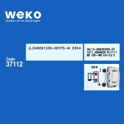 Wkset-6390 37112x4 jl.d49091330-001fs-m sdl490w0  4 adet led bar