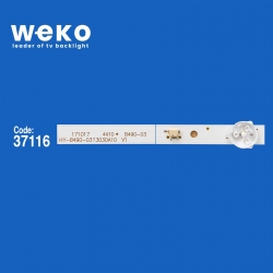 Wkset-6394 37116x4 hy-b490-03t3030a10 v1 11yzs0580102  4 adet led bar