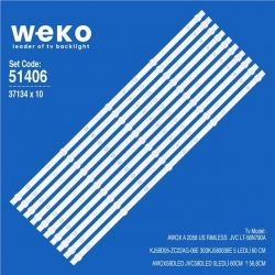 Wkset-6406 37134X10 Kj58d05-Zc22ag-06E 303Kj580036e  10 Adet Led Bar