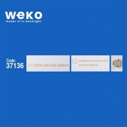 Wkset-6408 37136X10 Cy-55Dn-2W-33V-300Ma  Cy55d05-Zc62ag-02 303Cy550033 5S1P  10 Adet Led Bar