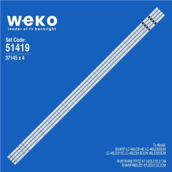 Wkset-6419 37145X4 Runtk4461tpzz  4  Adet Led Bar (47Led)