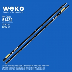 Wkset-6432 37163x1 37164x1 samsung 2013svs55 7032snb l83 r83  2 adet led bar (84led)
