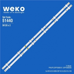 Wkset-6440 36120X2 Gj-2K18-315-D206-Csp-V5 2 Adet Led Bar