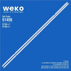 Wkset-6456 37185X1 37186X1 Boe-55Uh61-L/R Csot-55Lh65-L/R  2 Adet Led Bar (63Led)