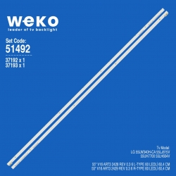 Wkset-6492 37192x1 37193x1 55 v16 art3 2428/2429  2 adet led bar (60led)