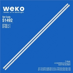 Wkset-6492 37192X1 37193X1 55 V16 Art3 2428/2429  2 Adet Led Bar (60Led)