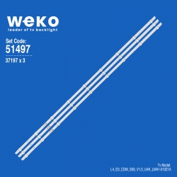 Wkset-6497 37197x3  se50d09-zc22ag--06 9s1p wpm60600-aa 3 adet led bar