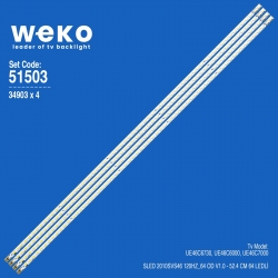 Wkset-6503 34903x4 sled 2010svs46 120hz_64 od v1.0 4 adet led bar (64led)