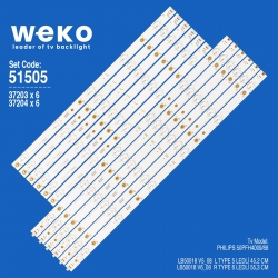 Wkset-6505 37203x6 37204x6 lb50018 v6_08 l/r type 12 adet led bar