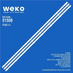 Wkset-6508 37205X3 Hl-00430A30-0402S-06 A1 3X8  3 Adet Led Bar