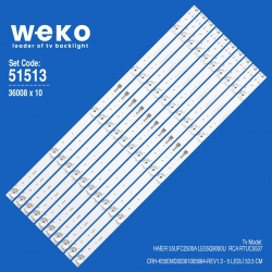 Wkset-6513 36008x10 crh-k55emd30301005684-rev1.3  10 adet led bar