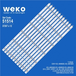 Wkset-6514 37207X12 2014_Sony_Dırect_48_A/B_3228_6Leds140404 12 Adet Led Bar
