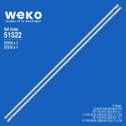 Wkset-6522 37215x1 37216x1 65 v16 art3 2505/6 rev 13 1 l/r-type  2 adet led bar (84led)